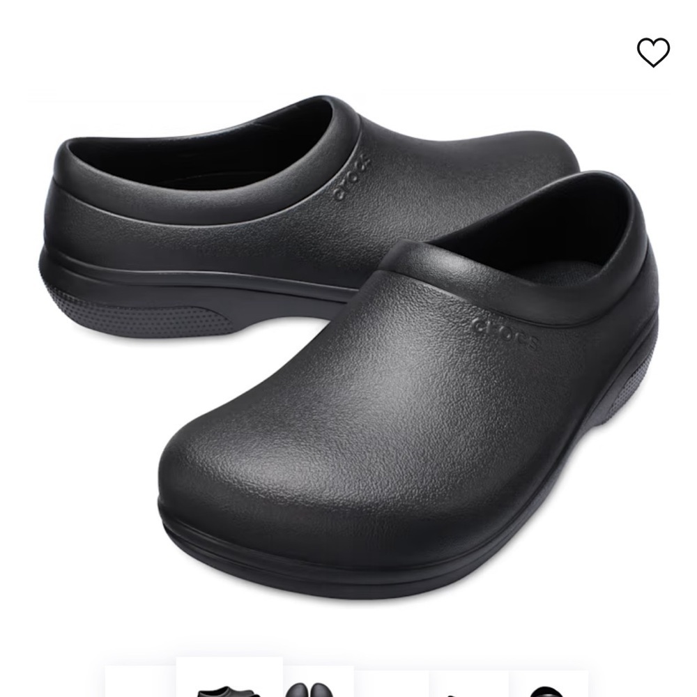 CROCS ON THE CLOCK SLIP RESISTANT WORK SLIP-ON